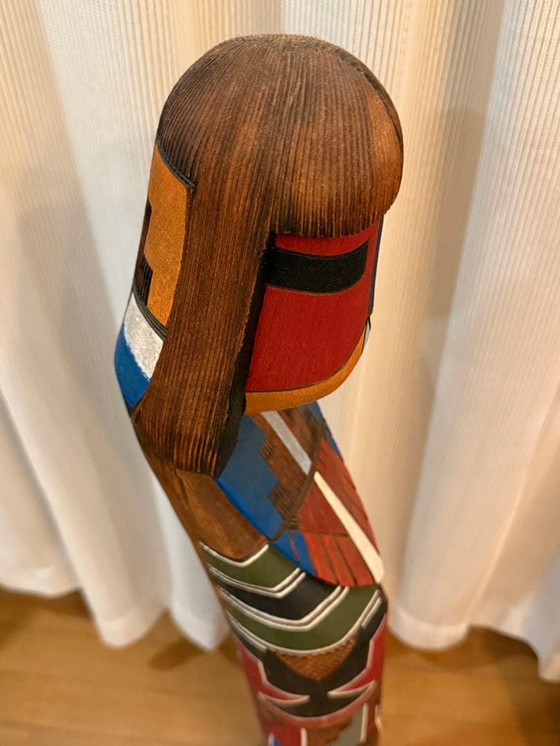 超激レアネイティブアメリカン　ジェリー・ガイ　巨大カチナドール　ウッドトーテム