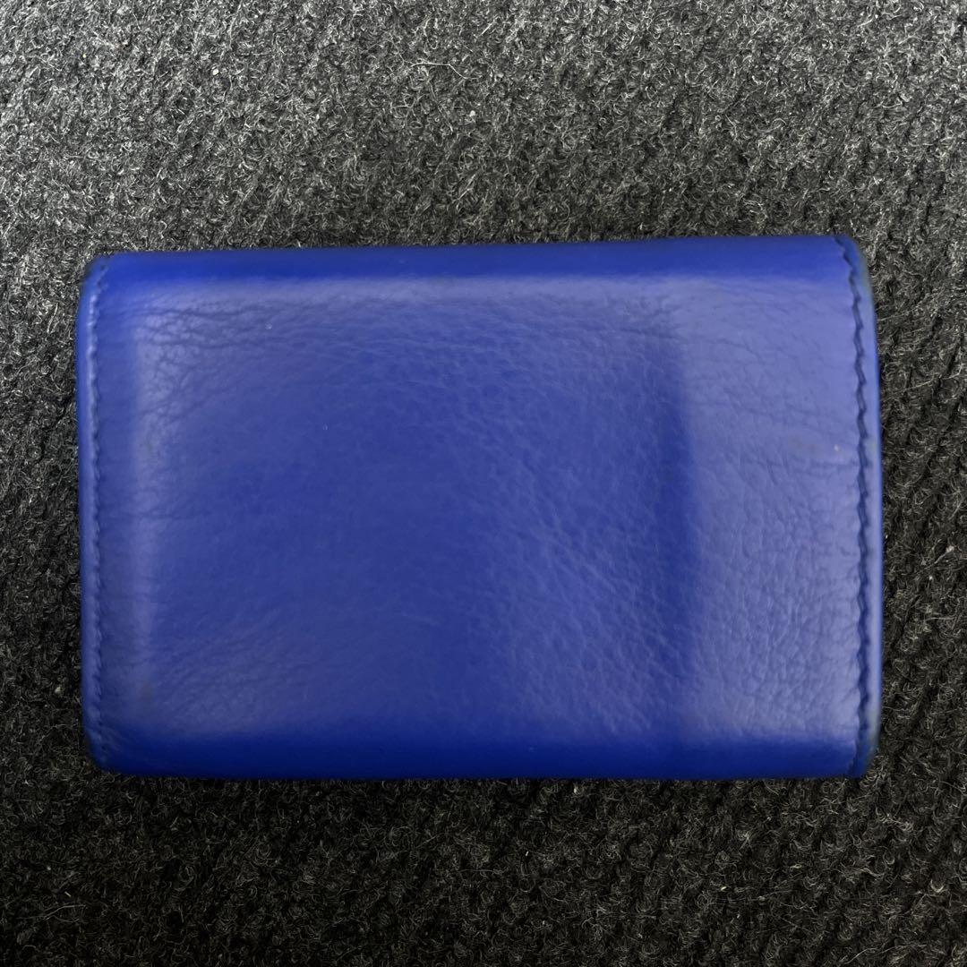 BALENCIAGA 三つ折り財布 青
