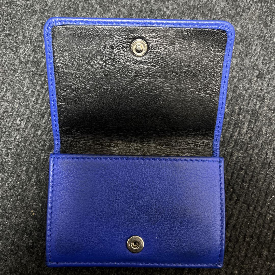 BALENCIAGA 三つ折り財布 青