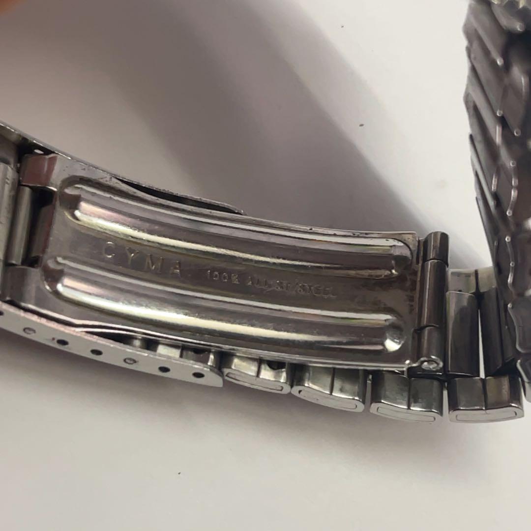 希少 シーマ CYMA by SYNCHRON ネイビースター 自動巻き 稼働中