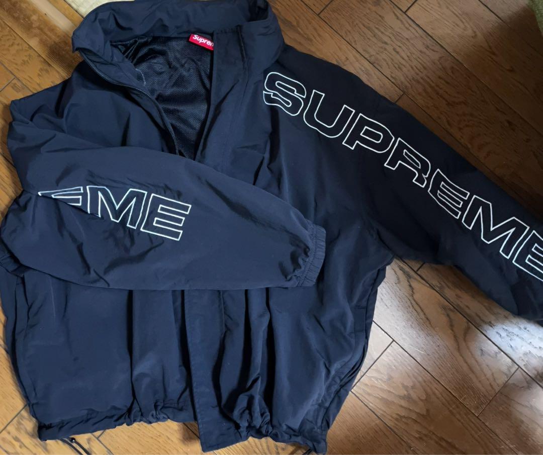 Supreme ブラック ナイロンジャケット