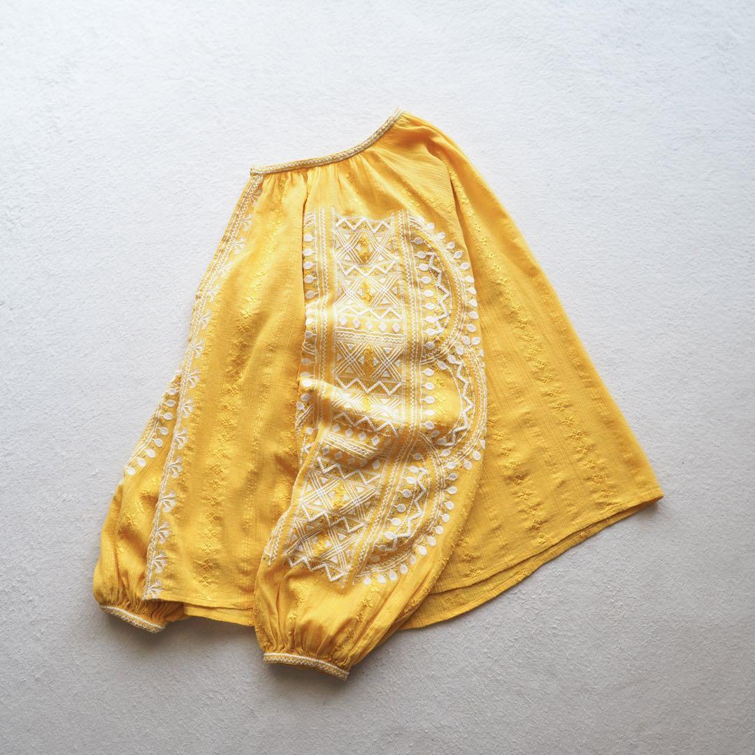 ne Quittez pas コットンレーヨン 刺繍 エンブロイダリー
