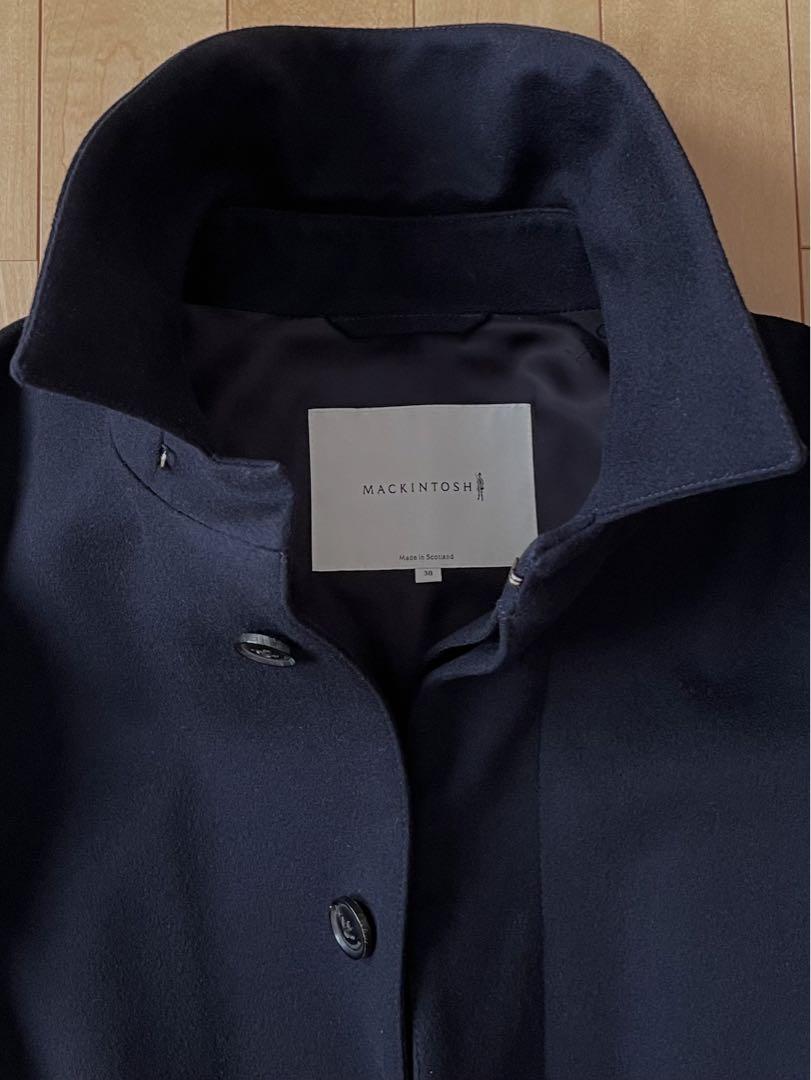 【超美品】マッキントッシュ MACKINTOSH ウール ステンカラーコート38
