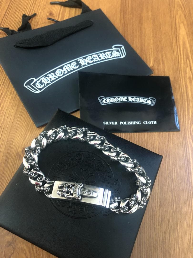 Chrome Hearts シルバーチェーンブレスレット