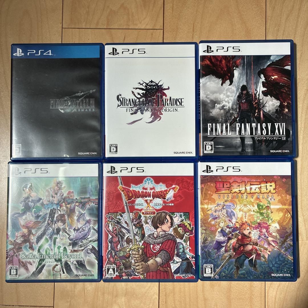 PS5ソフト　5枚セット（1枚PS4おまけ付き）