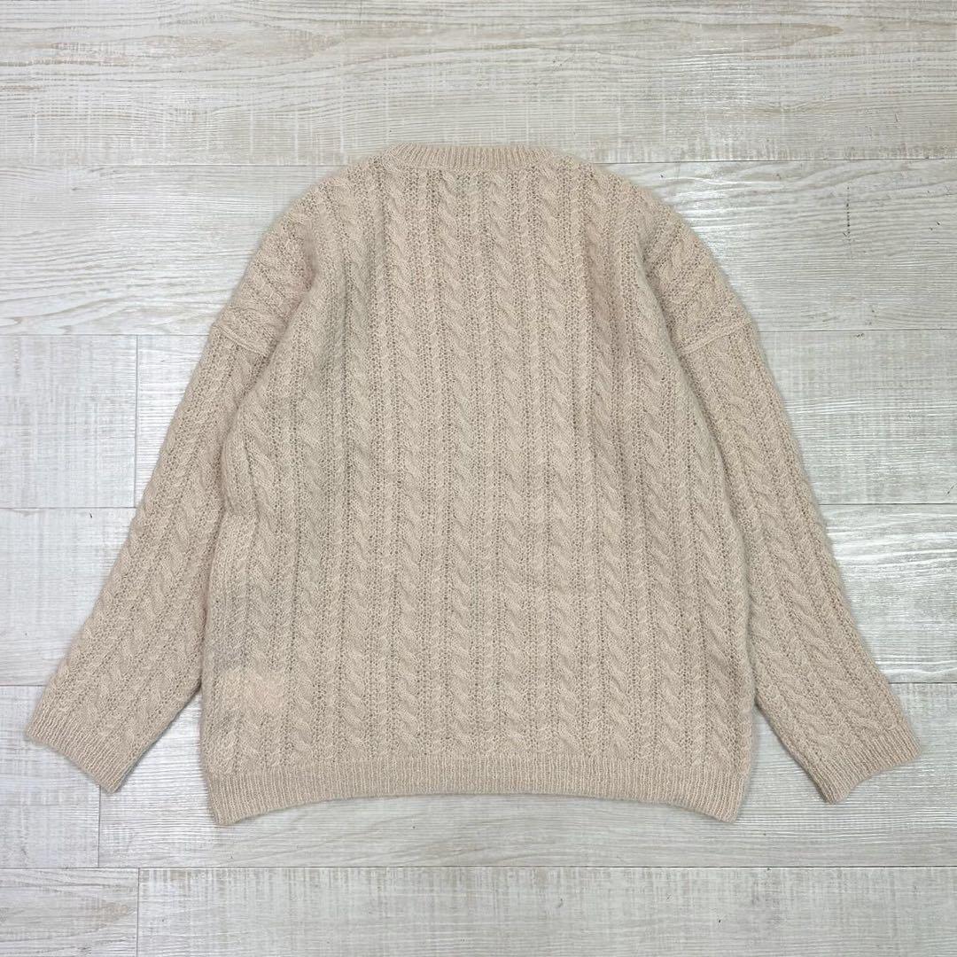 22aw アワーレガシー ラウンドネック ドロップショルダー ケーブル ニット