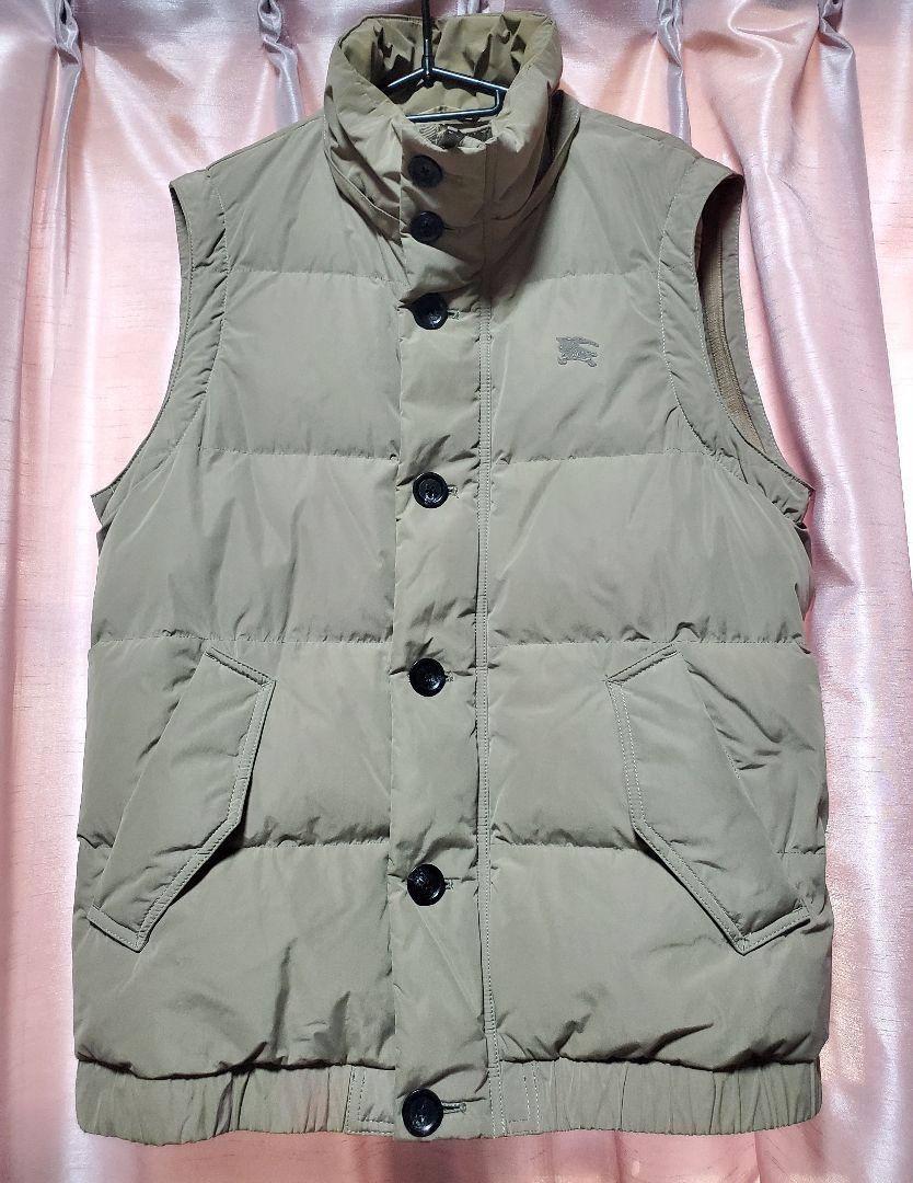 バーバリー BURBERRY BLACK LABEL ダウンベスト LLサイズ
