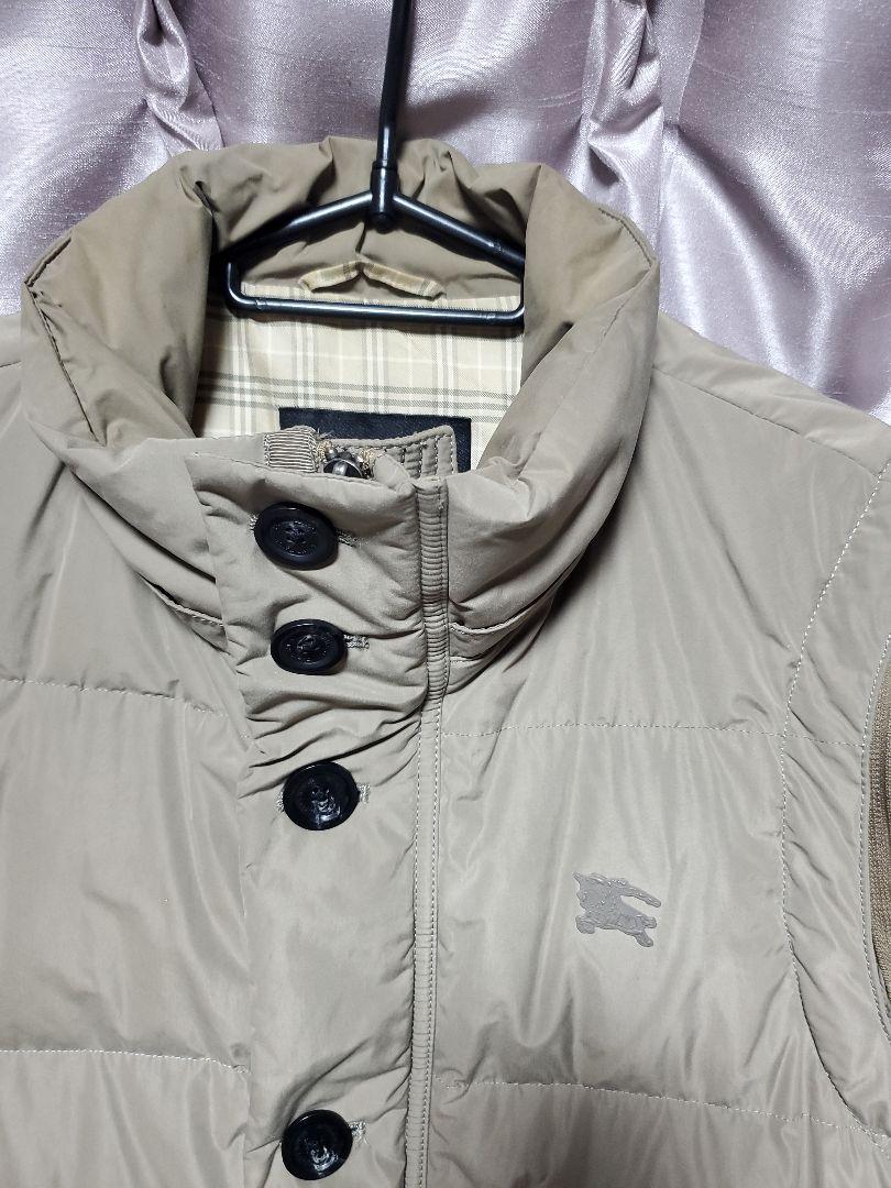 バーバリー BURBERRY BLACK LABEL ダウンベスト LLサイズ