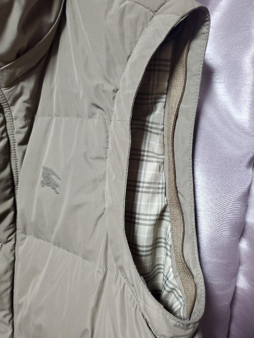 バーバリー BURBERRY BLACK LABEL ダウンベスト LLサイズ
