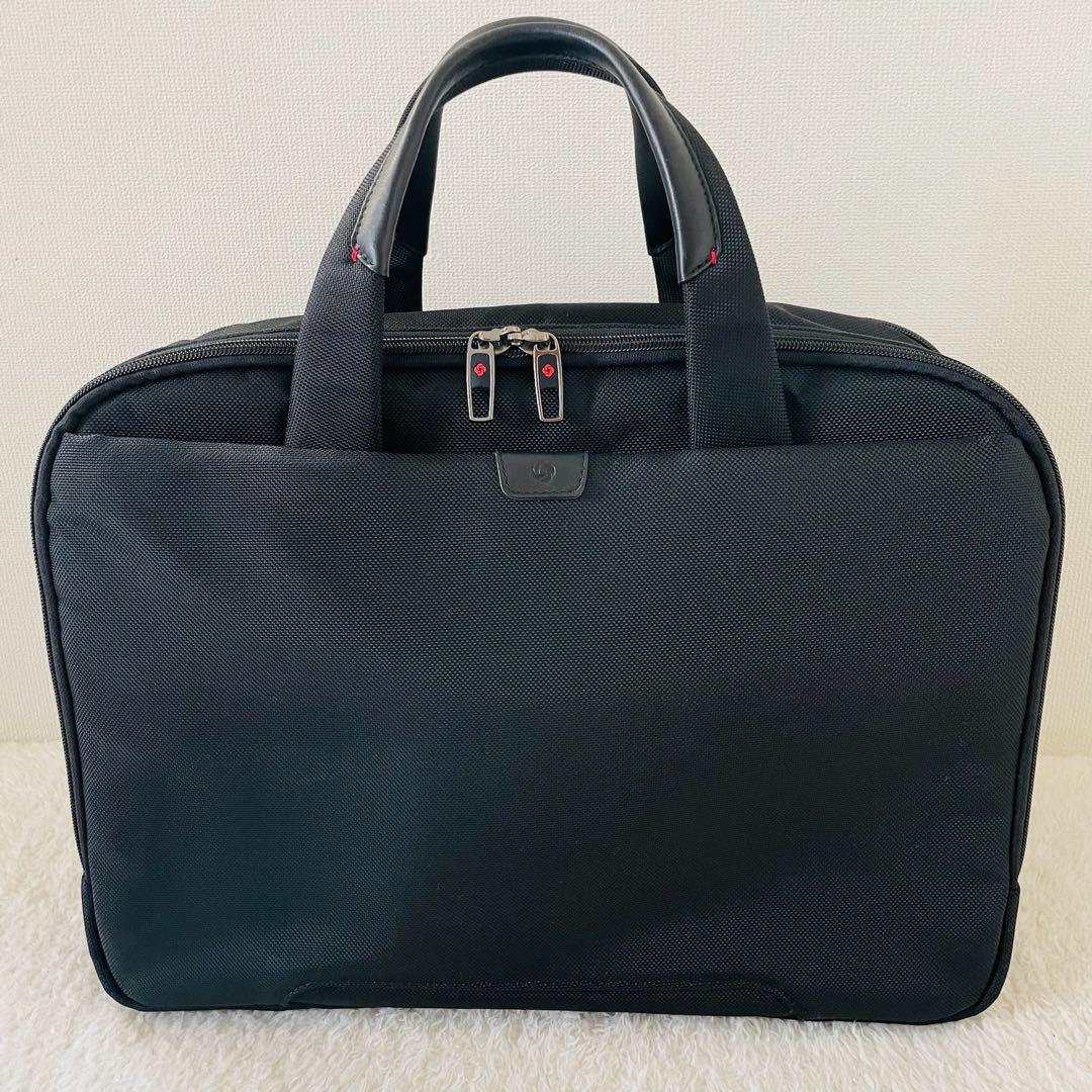 【美品】Samsonite ビジネスバッグ 2way ショルダーバッグ 黒 【美品】Samsonite ビジネスバッグ 2way ショルダーバッグ 黒