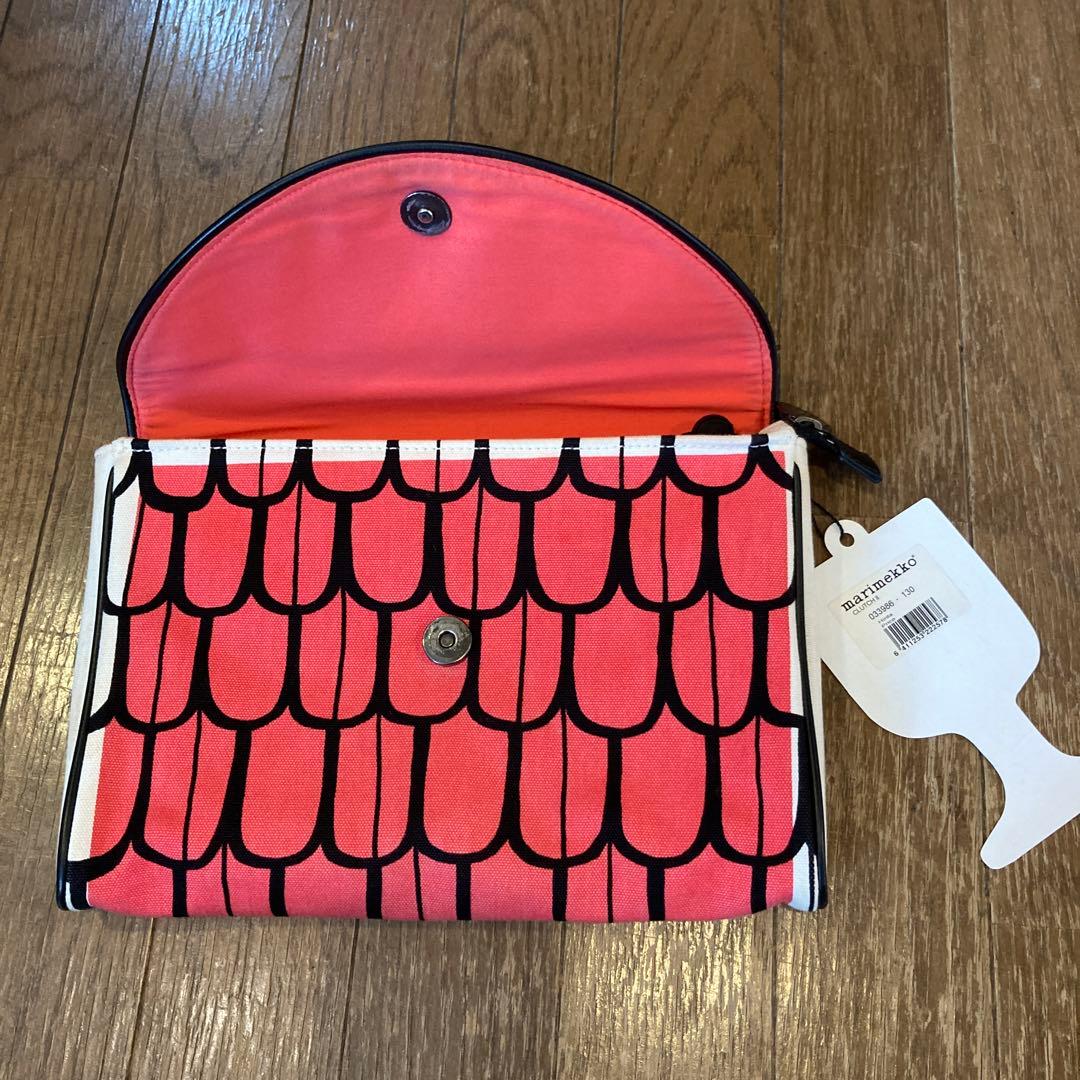 マリメッコ クラッチバッグ マリメッコ クラッチバッグ ピンク - メルカリ