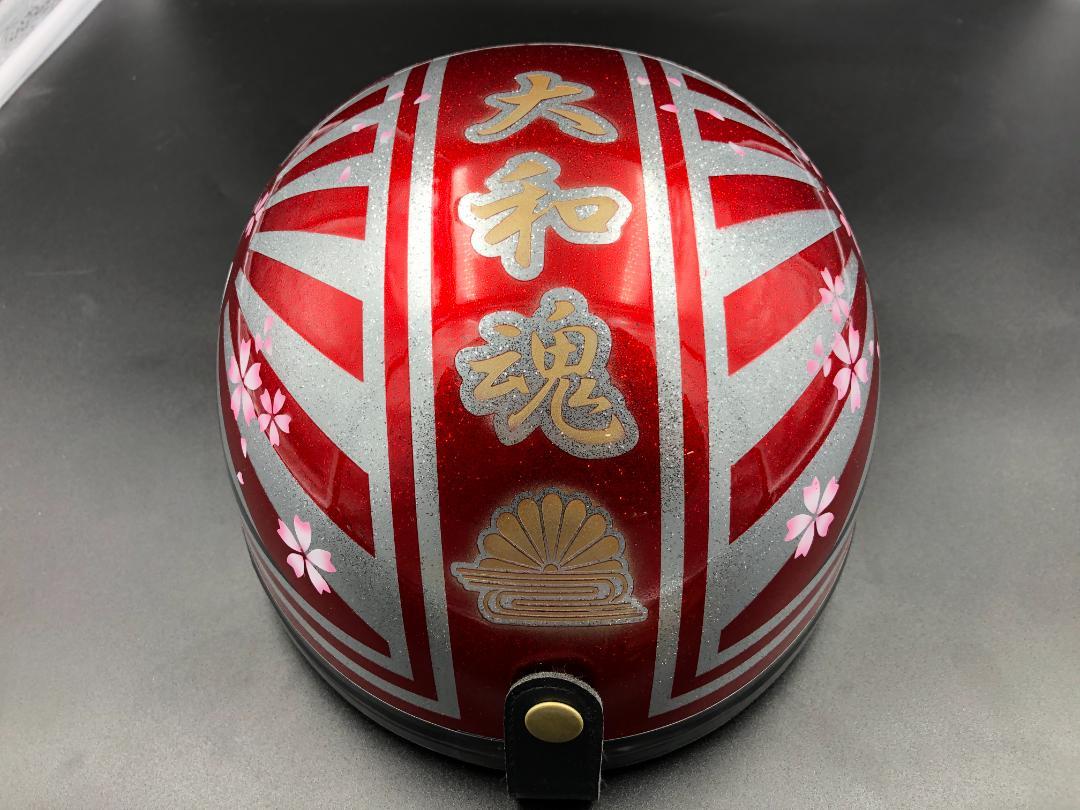 コルク半カスタム富士日章3つボタンレッドラップラメ桜高級クリヤ