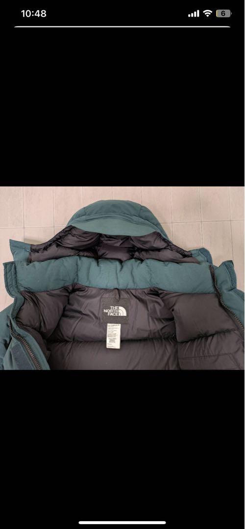 NORTH FACE ノースフェイス バフィンダウンジャケット 緑黒 S メンズ