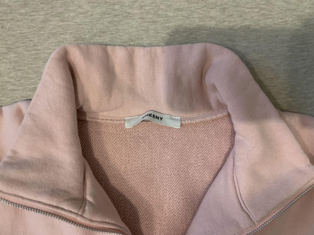 PHEENY/FRENCH TERRY HALF ZIP P/O(ORANGE)