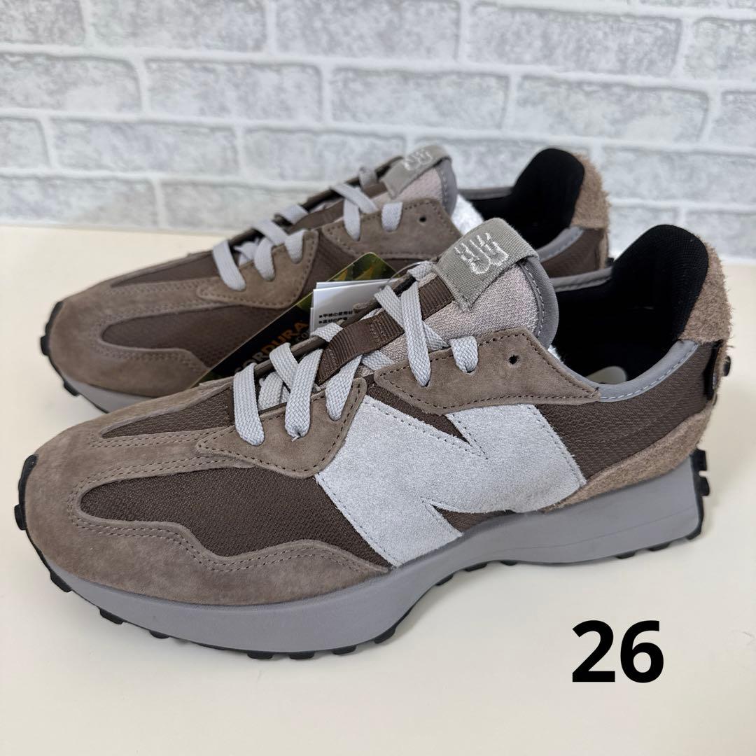 【新品】ニューバランス U327OA ブラウン/グレー 26cm CORDURA