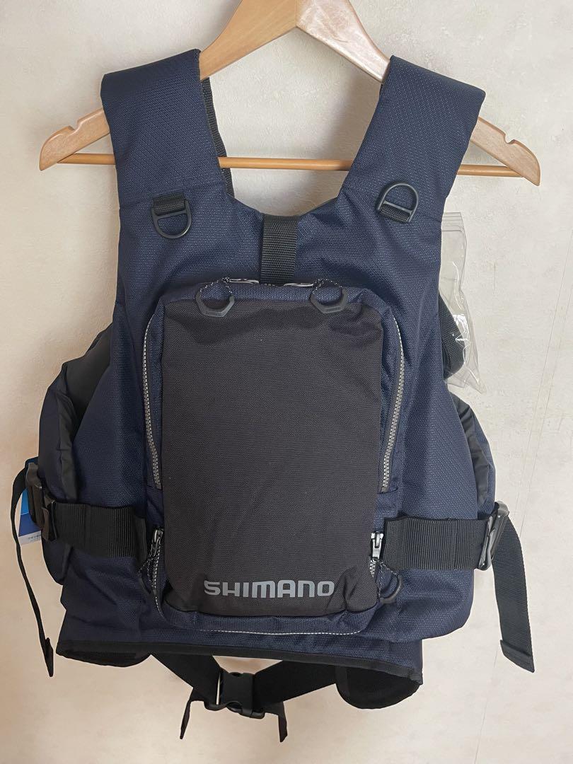 SHIMANO フィッシングベスト ネイビー　ゲームベスト