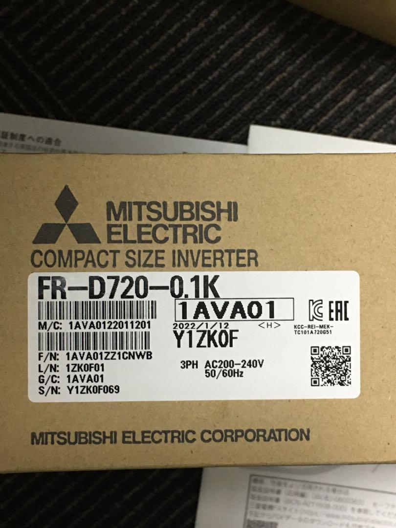 三菱電機 汎用インバーター　　　　FR-D720-0.1K