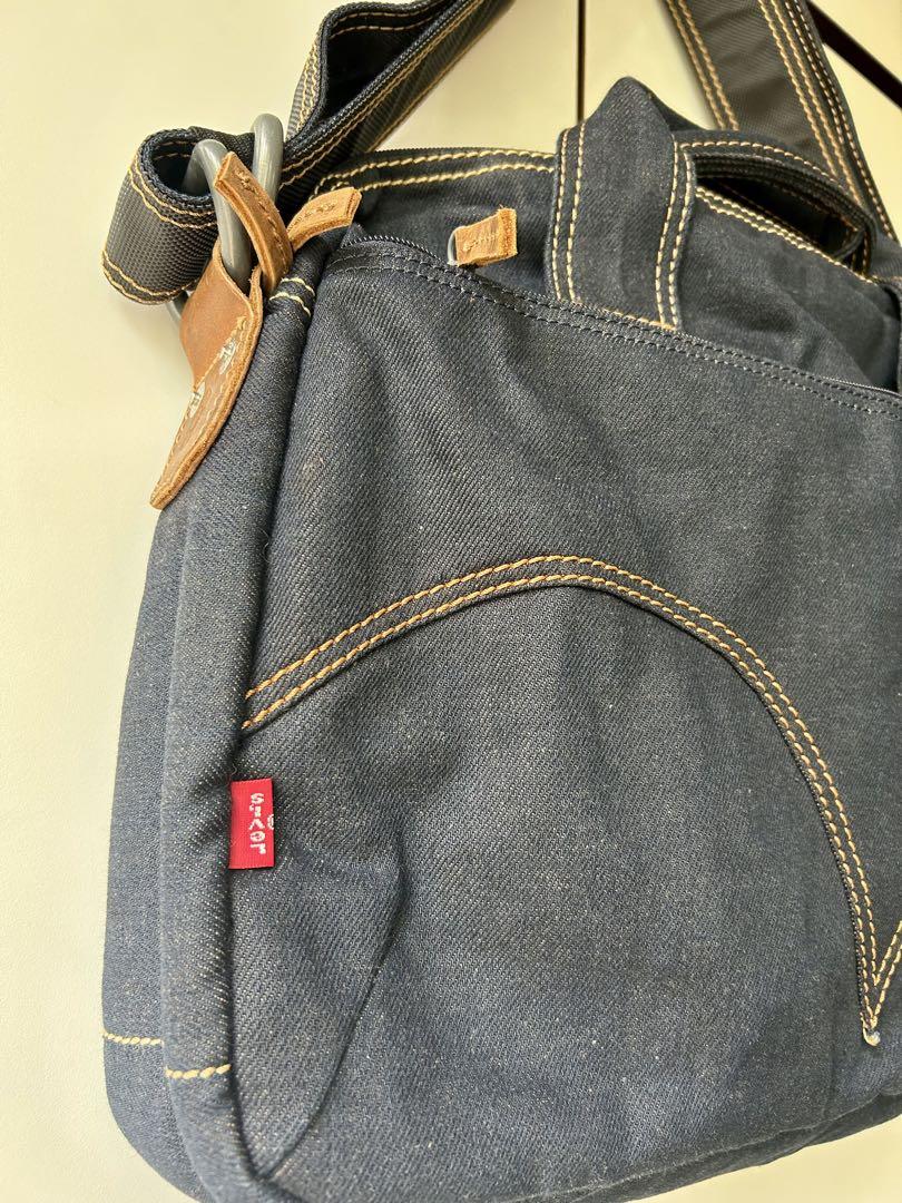 100%正規品 LEVIS デニム ブリーフケース ショルダーバッグ 2WAY A4 PC収納 バッグ