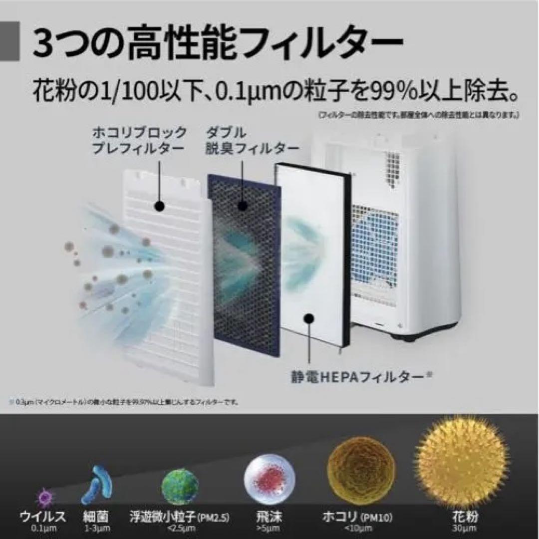 新品、未使用　シャープ 加湿空気清浄機 KC-S50-W (ホワイト)