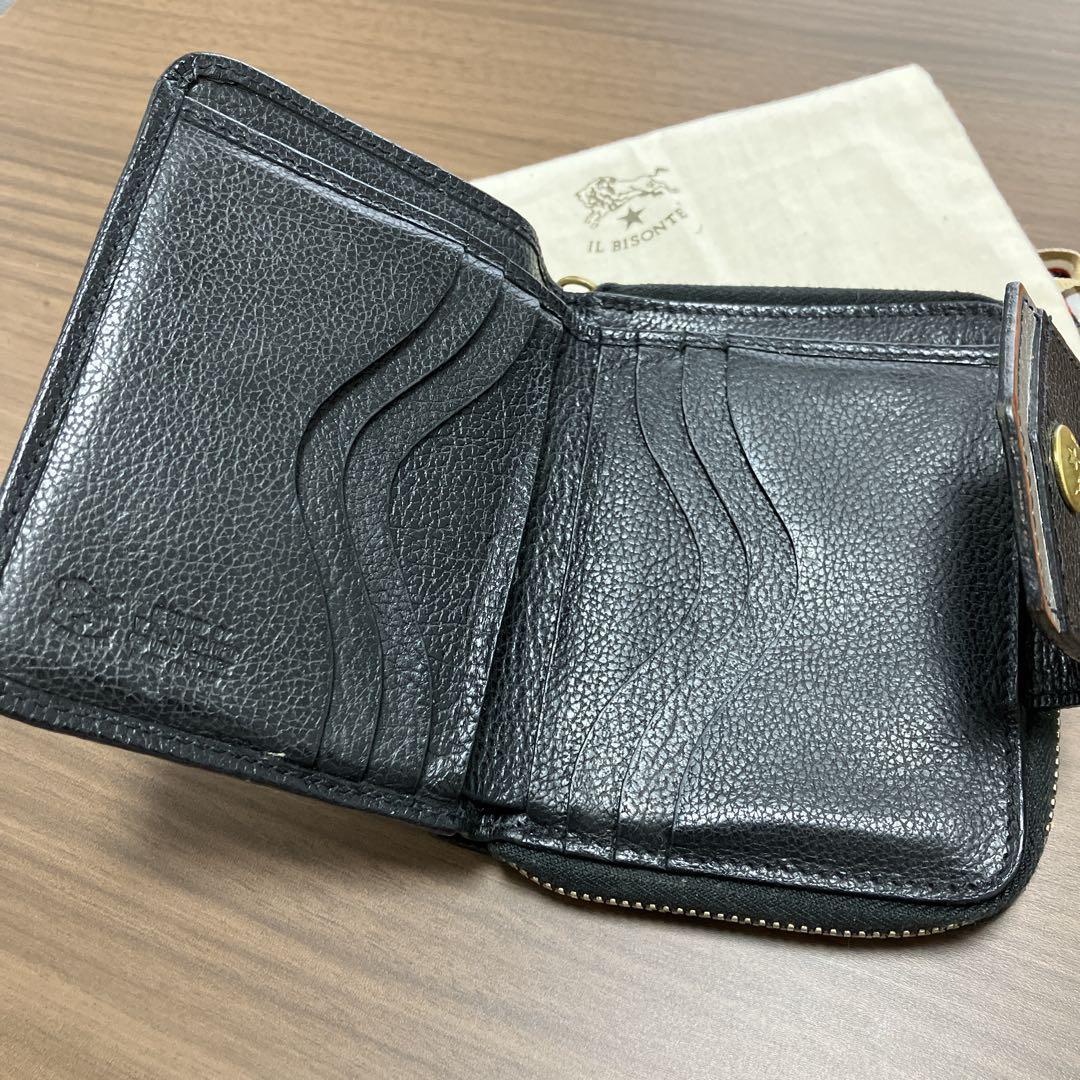 IL BISONTE 二つ折り財布 ブラック
