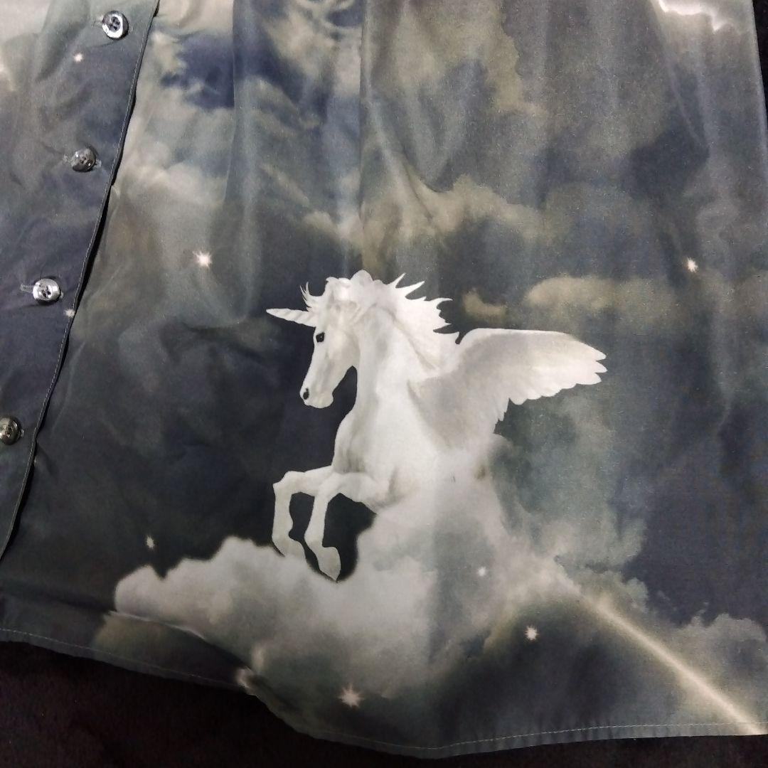 ユニコーン柄ノースリーブワンピースM MILK