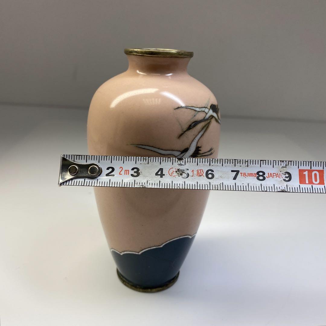 七宝　花瓶　高さ12㎝/163g  東Y6-0729②