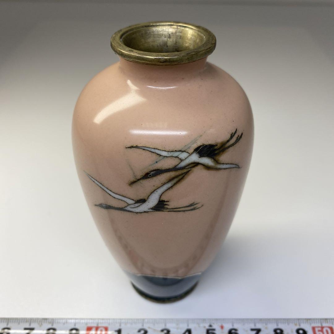 七宝　花瓶　高さ12㎝/163g  東Y6-0729②