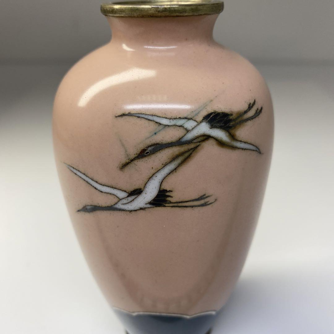 七宝　花瓶　高さ12㎝/163g  東Y6-0729②
