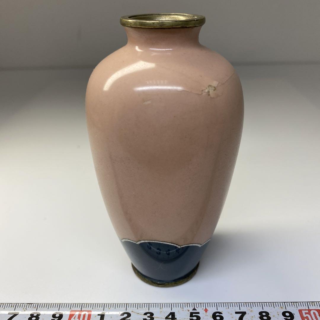 七宝　花瓶　高さ12㎝/163g  東Y6-0729②