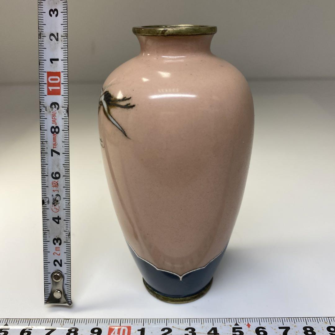 七宝　花瓶　高さ12㎝/163g  東Y6-0729②