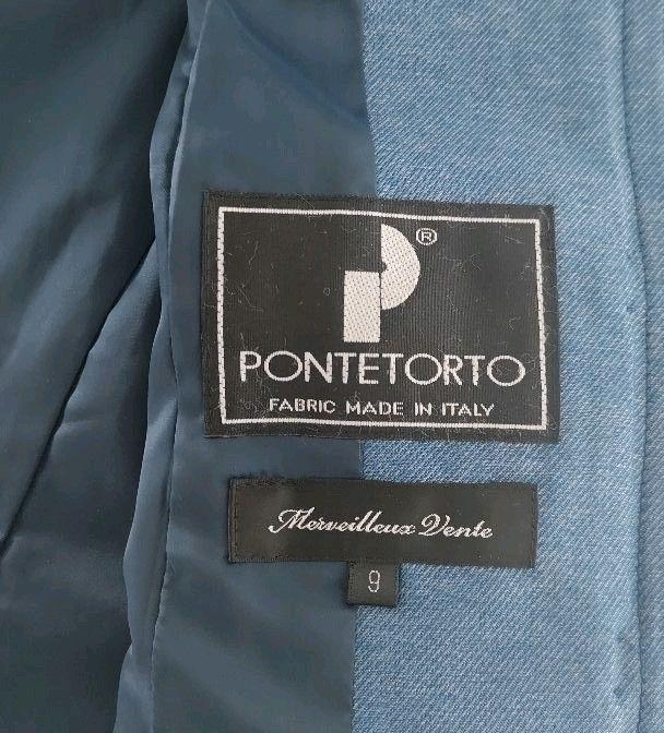 イタリア・PONTETORTO社生地 ツイード ノーカラージャケット 春 ブルー - メルカリ イタリア・PONTETORTO社生地 ツイード ノーカラージャケット 春 ブルー - メルカリ