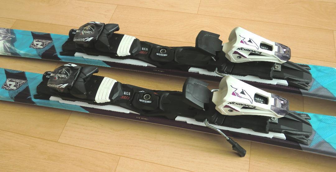 ■■送料無料■NORDICA■女性用スキーセット■152/24.5■WAX済■■
