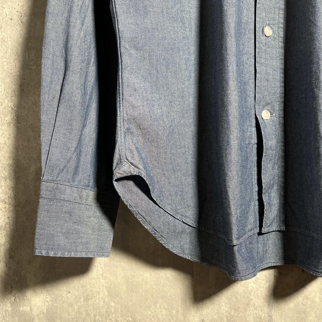 【美品】BEAMS F｜ビームスエフ，無地，長袖シャツ，イタリア製