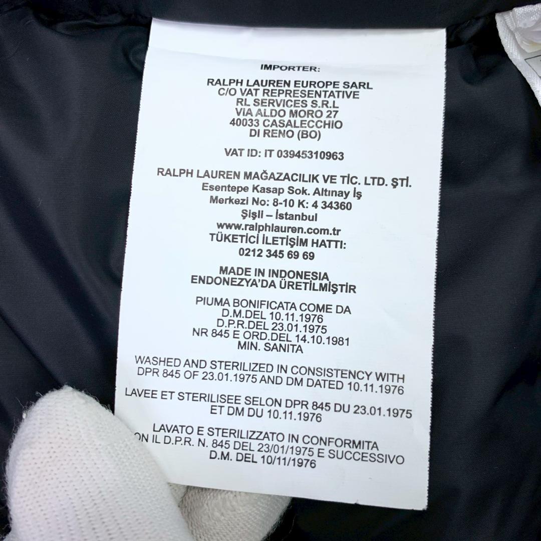 美品★ポロラルフローレン ダウンベスト 肉厚 軽量 黒 L メンズ　D415