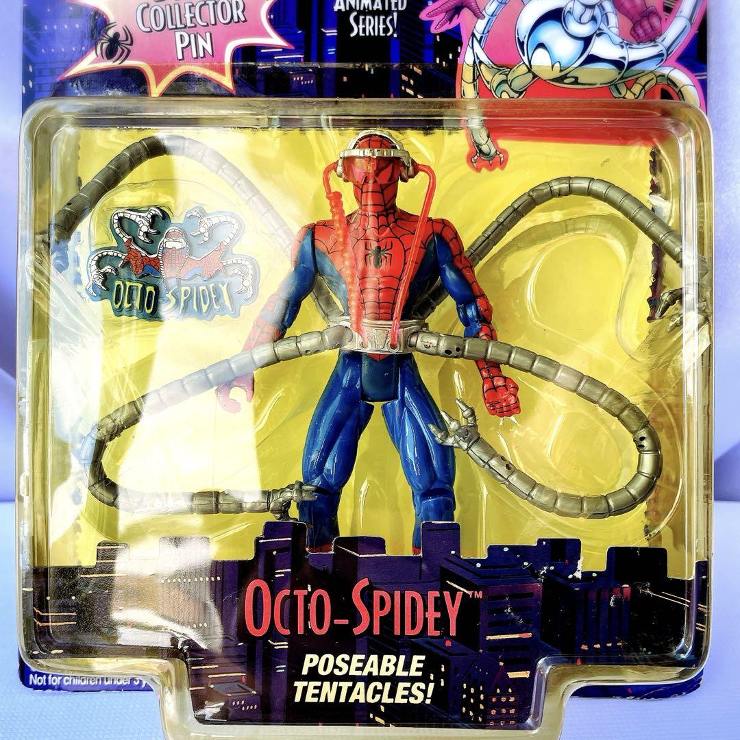 当時物 1995年 レア スパイダーマン トイビズ フィギュア 人形 アメコミ 希少】ToyBiz オクトスパイディ 1995年製 トイビズ マーベル