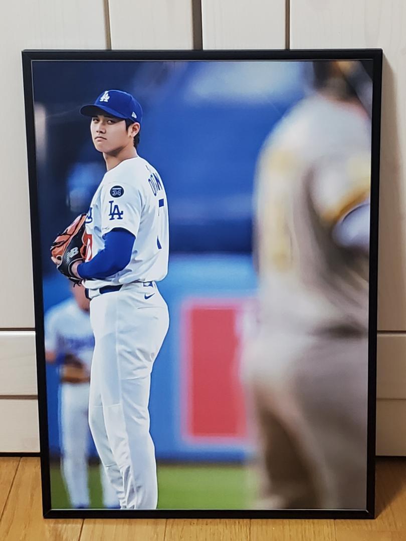 イランカラプテ ドジャース大谷翔平！A3ポスターフレーム付き④セット 祝ドジャース大谷翔平 2024年MVP獲得！A3サイズポスターフレーム