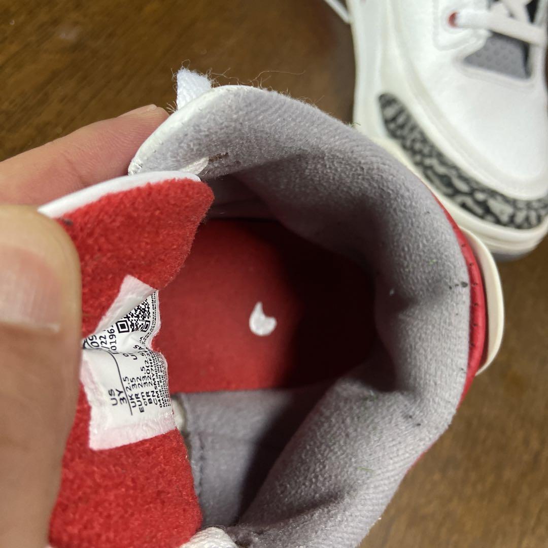 スニーカー Nike Air Jordan 3 FIRE RED 22cm  US3Y