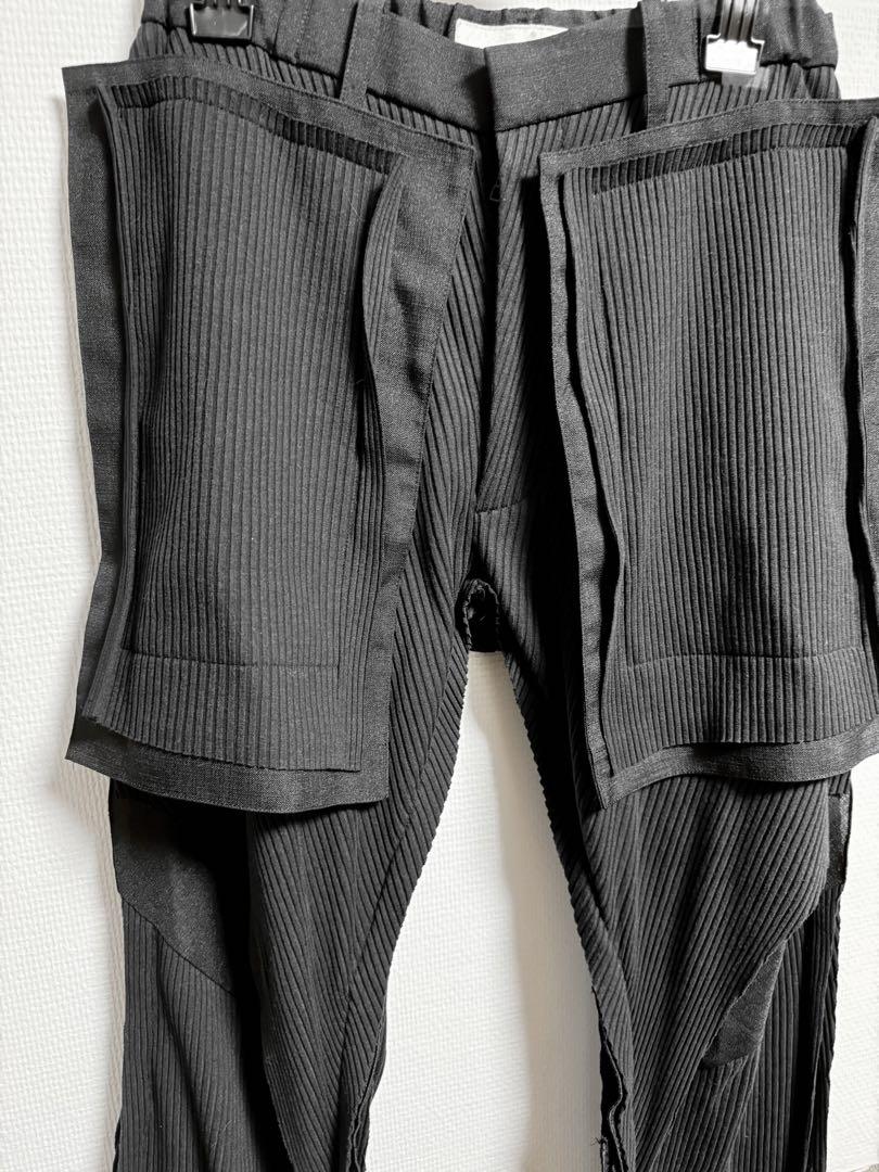 【レア】BALMUNG バルムング ダブルスリットパンツ - ブラック 画像6
