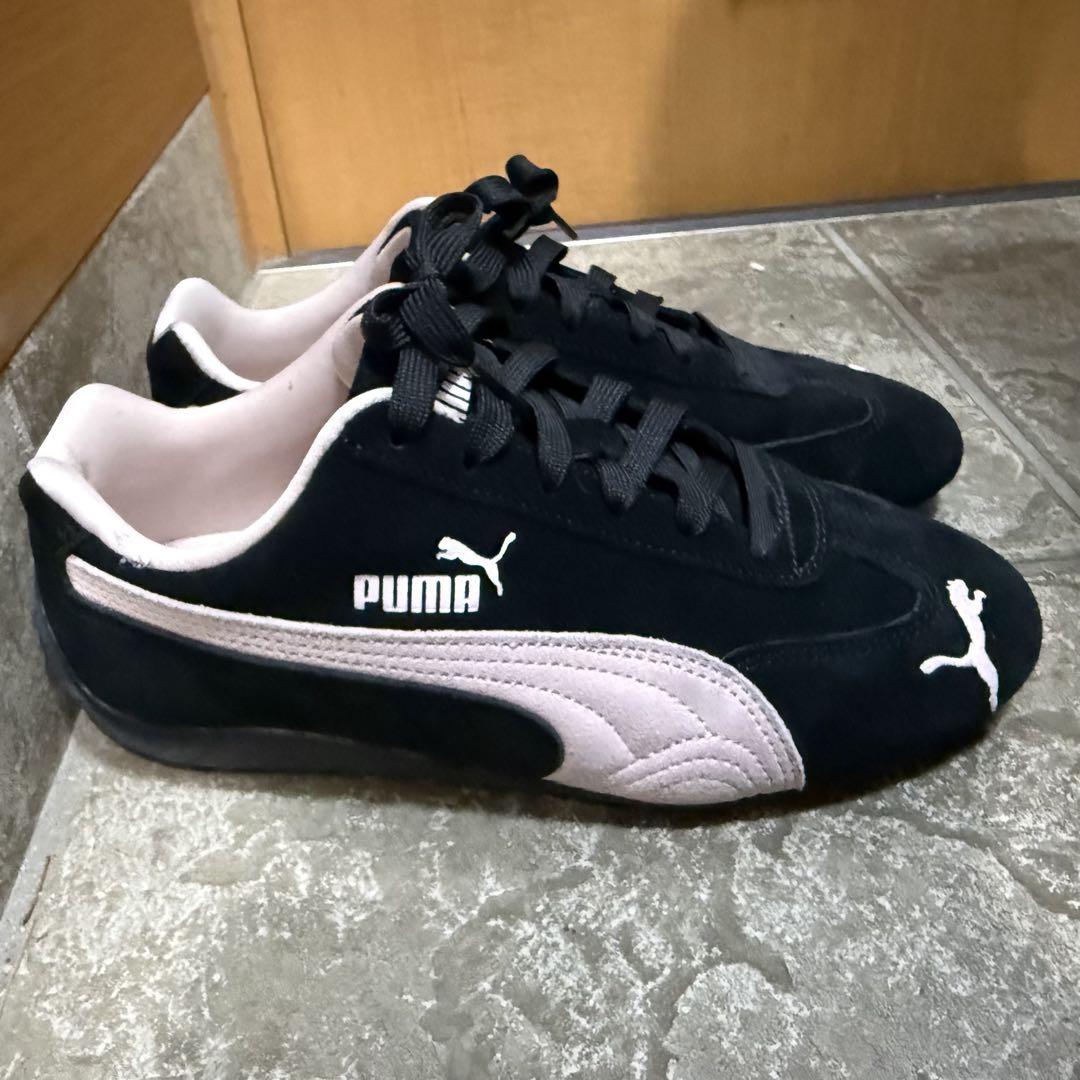 PUMA speedcat プーマ　スピードキャット　ブラック　ピンク　23.5