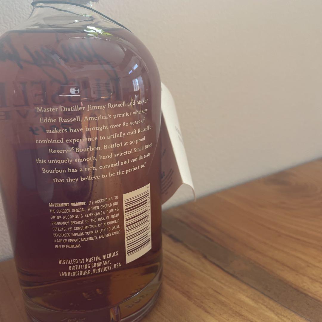 【直筆サイン】RUSSELL'S RESERVE 10 OLDBOURBON