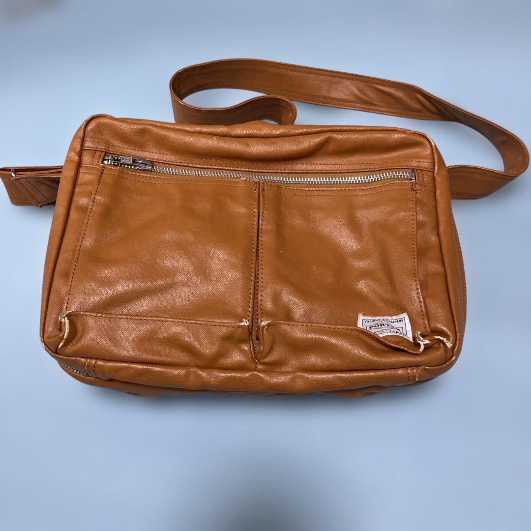 【美品】PORTER レザーショルダーバッグ キャメル PORTER キャメル ショルダーバッグ - メルカリ