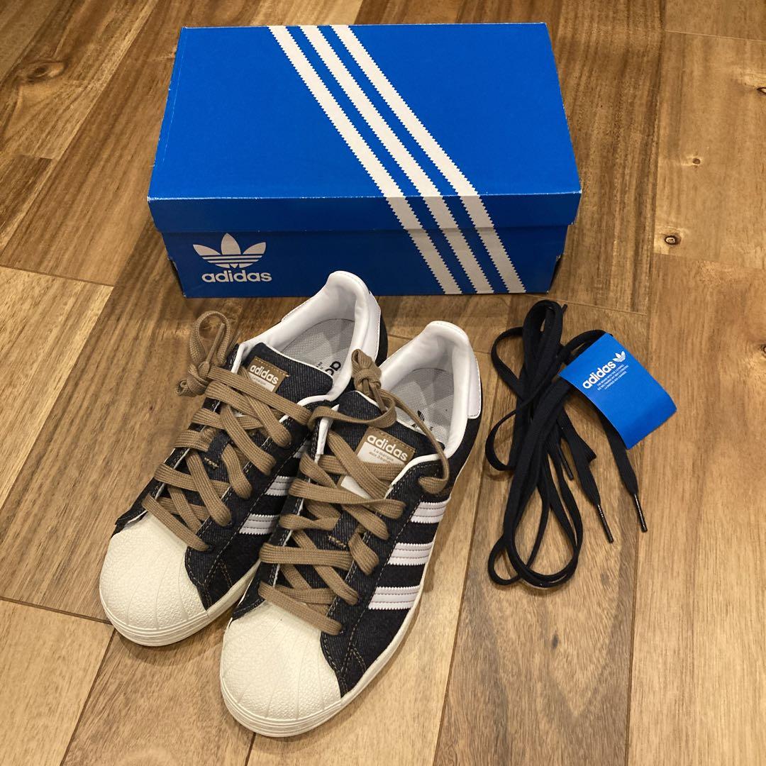 adidas スーパースター デニム 23センチ