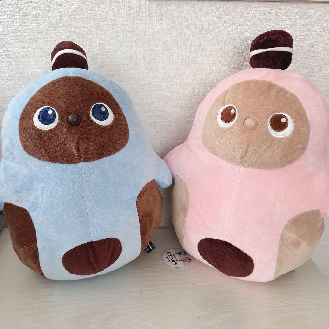 ふわころLOVOT ぬいぐるみBIG ライトブルー　ピンク