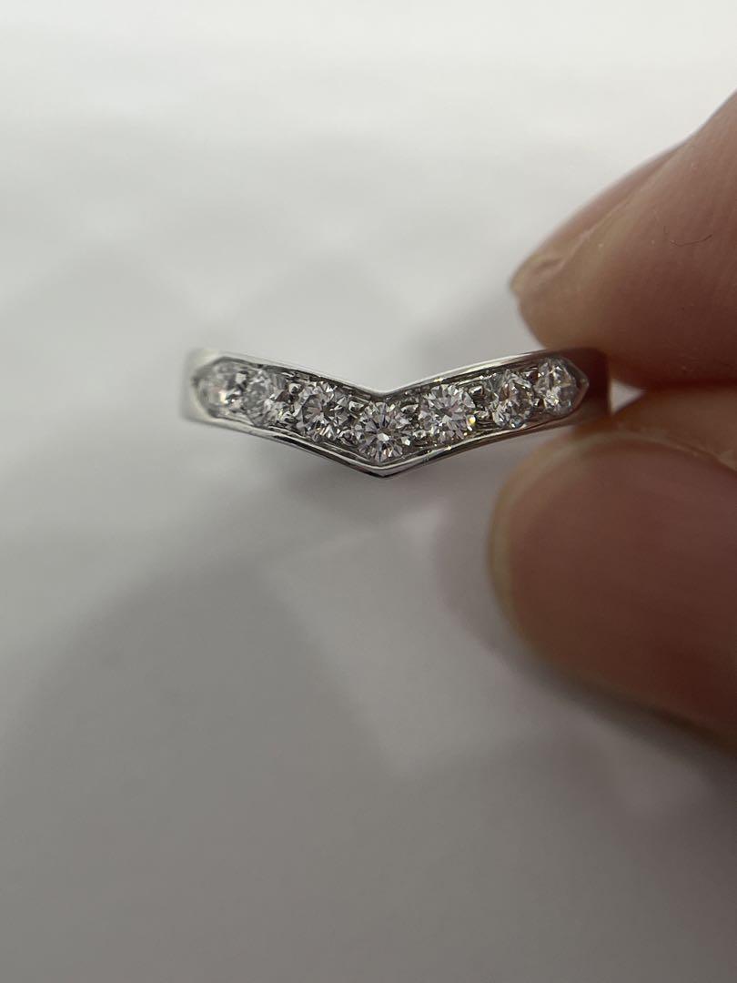 数量は多い  ティファニー Tiffany リング ダイヤモンド Vバンド アクセサリー