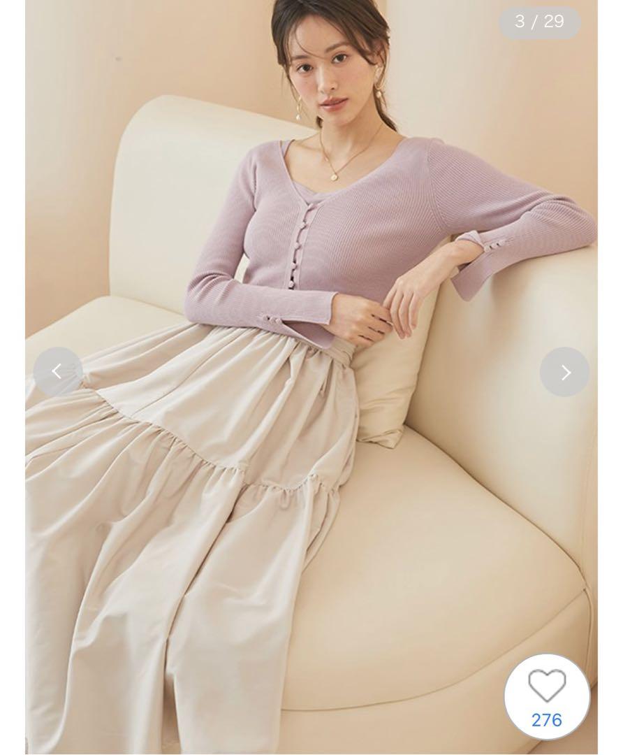 snidel カーデ＆カップインキャミセット PBEG SNIDEL（スナイデル）の「カーデ＆カップインキャミセット