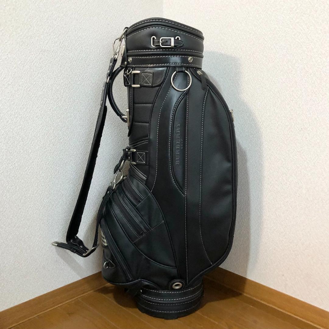 【希少】BURBERRY GOLF キャディバッグ カート型 ブラック