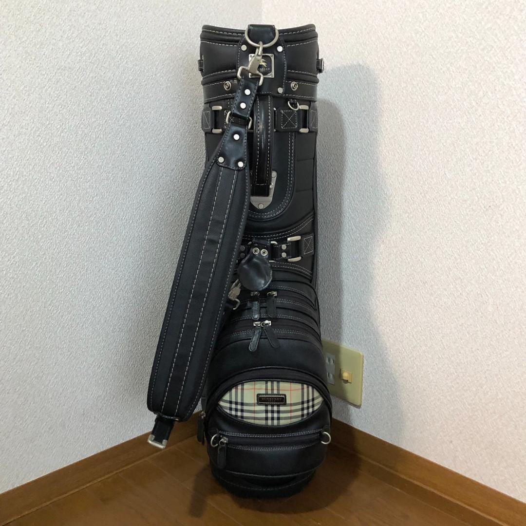 【希少】BURBERRY GOLF キャディバッグ カート型 ブラック