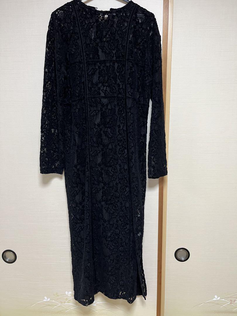 AMERI VINTAGE ブラック レースドレス