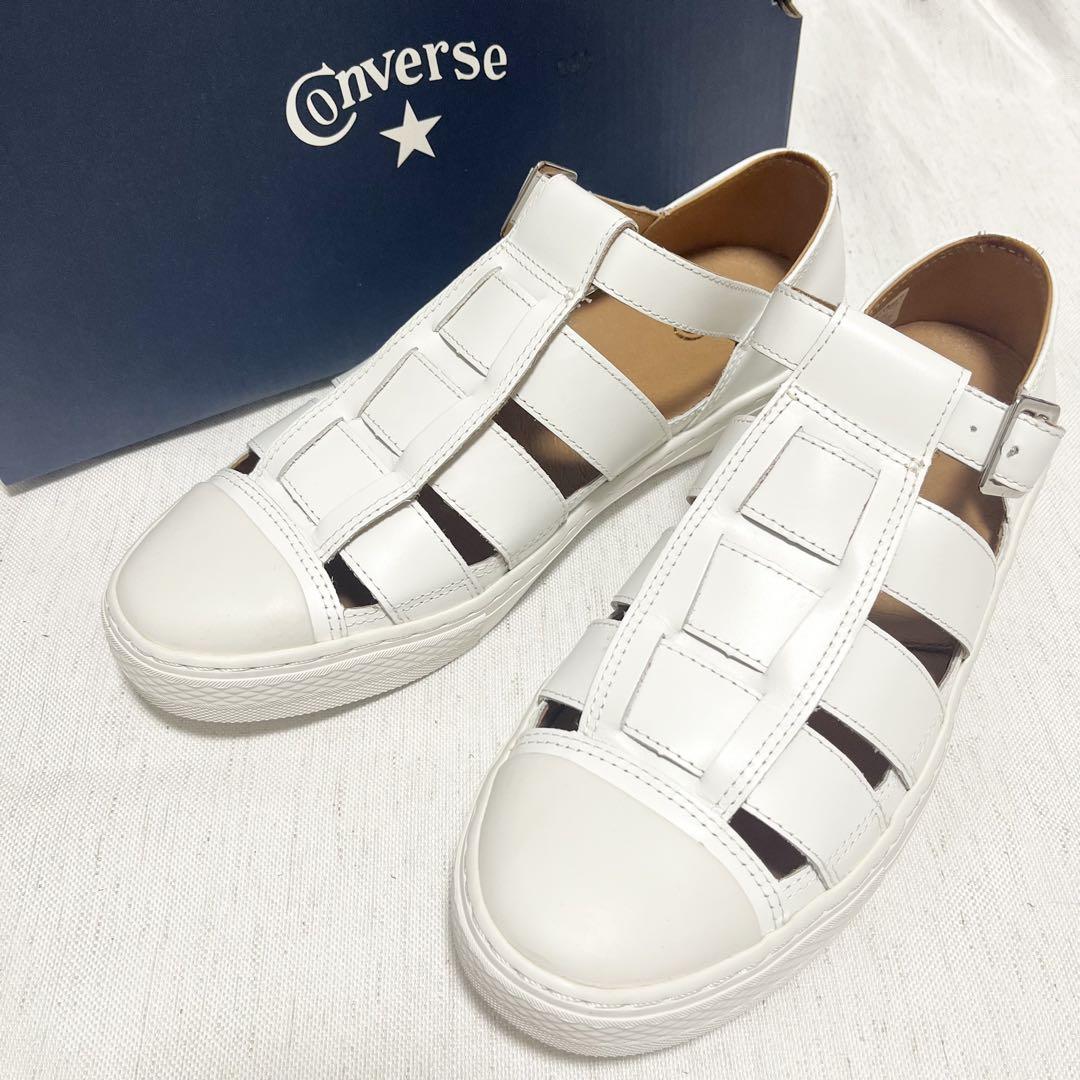美品】コンバース オールスター グルカサンダル メンズ 白