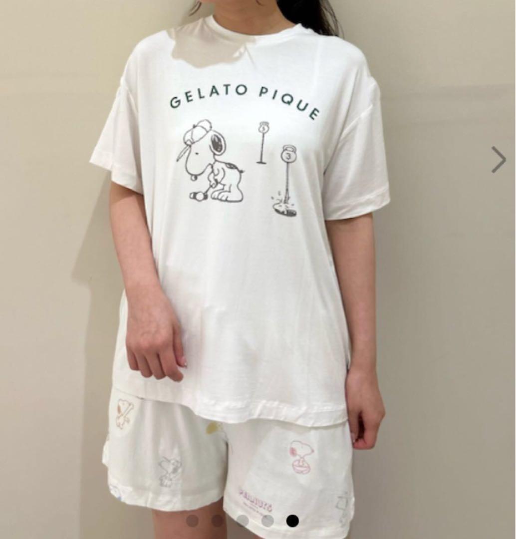 ジェラートピケ☆ピーナッツスヌーピーセットアップ新品